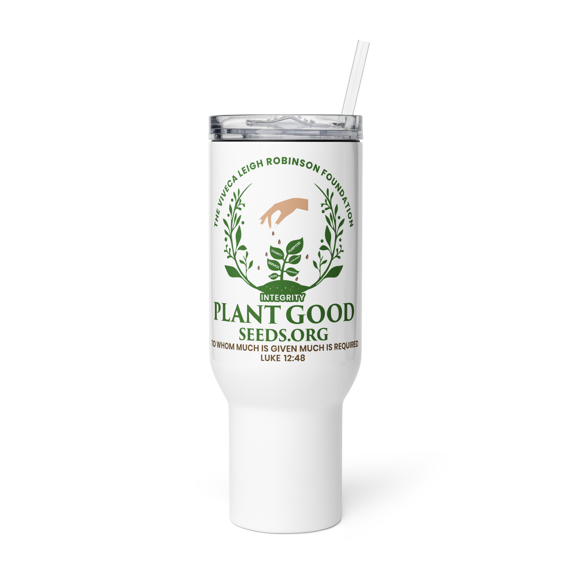 Travel mug with a handle - Plant Good Seeds - Image 2